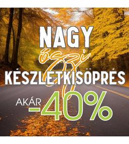 Őszi készletkisöprés óriási kedvezményekkel