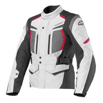 Motoros kabát, CLOVER Storm-2 WP, szürke-fekete