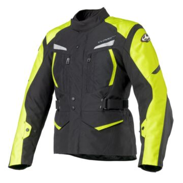 Motoros kabát, CLOVER Storm-2 WP, fekete-sárga