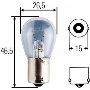 Izzó 12V 21W BA15S