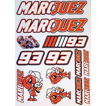 Motoros matrica szett Marqez 03 (A4)