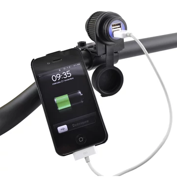 Motoros USB telefon töltő aljzat