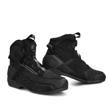 Motoros cipő, SHIMA Edge WP vízálló, fekete