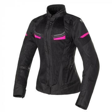 Nyári motoros dzseki, CLOVER Airjet-5 Lady, fekete-fuxia