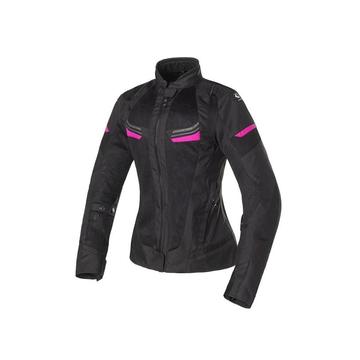 Nyári motoros dzseki, CLOVER Airjet-4 Lady, fekete-fuxia