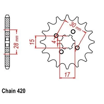 SUNSTAR Első lánckerék LKS 103-14