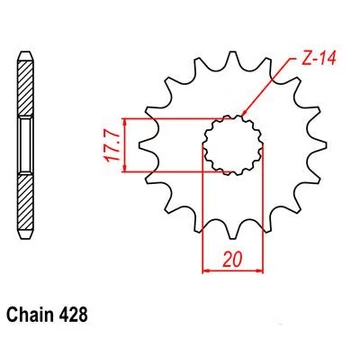 SUNSTAR Első lánckerék LKS 226-16