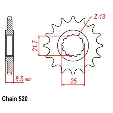 SUNSTAR Első Lánckerék LKS 37316