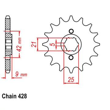 SUNSTAR Első Lánckerék LKS 21819