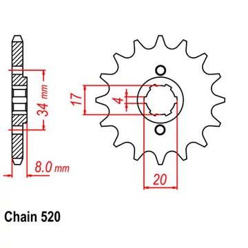 SUNSTAR Első Lánckerék LKS 30214