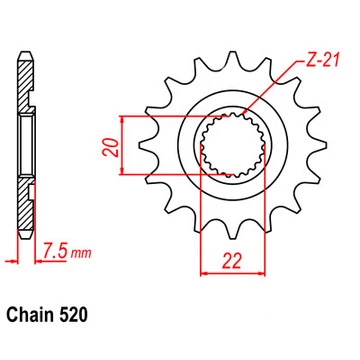 SUNSTAR Első Lánckerék LKS 31213