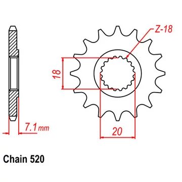 SUNSTAR Első Lánckerék LKS 32212