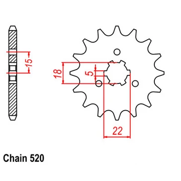 SUNSTAR Első Lánckerék LKS 33212