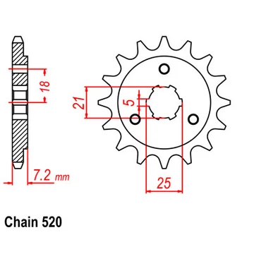 SUNSTAR Első Lánckerék LKS 33516