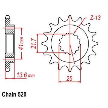 SUNSTAR Első Lánckerék LKS 37914