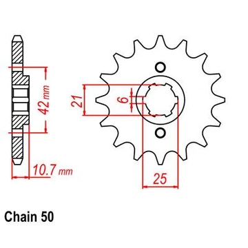 SUNSTAR Első Lánckerék LKS50516