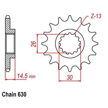 SUNSTAR Első Lánckerék LKS51415