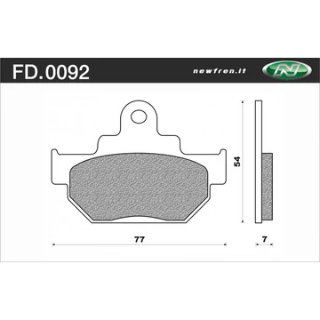 NEWFREN Fékbetét FD.0092BT