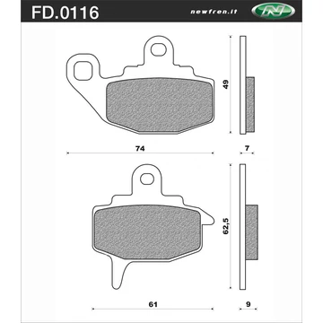 NEWFREN Fékbetét FD.0116