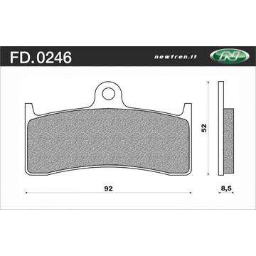 NEWFREN Fékbetét FD.0246BR