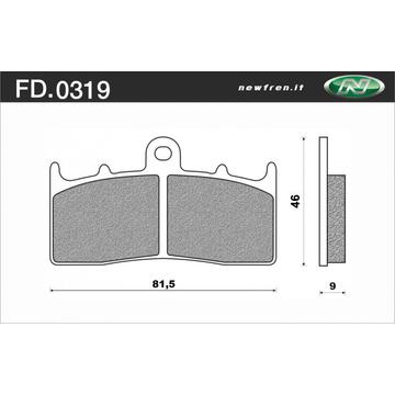 NEWFREN Fékbetét FD.0319TS