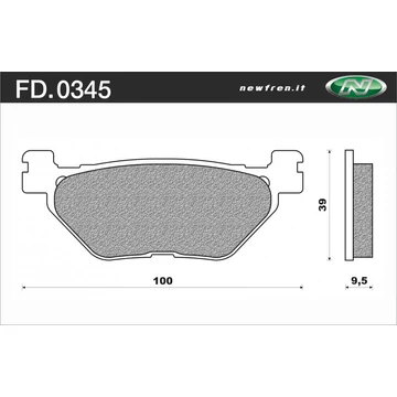 NEWFREN Fékbetét FD.0345BT