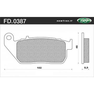 NEWFREN Fékbetét FD.0387S2