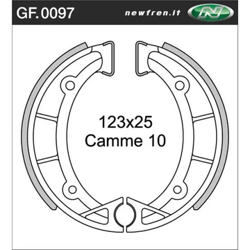 NEWFREN Fékpofa GF.0097