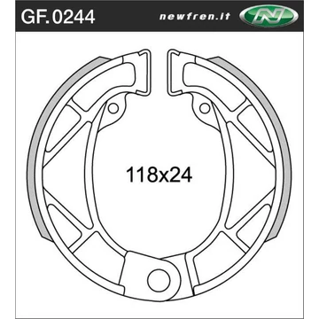 NEWFREN Fékpofa GF.0244