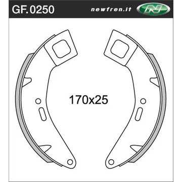 NEWFREN Fékpofa GF.0250