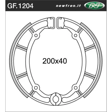 NEWFREN Fékpofa GF.1204