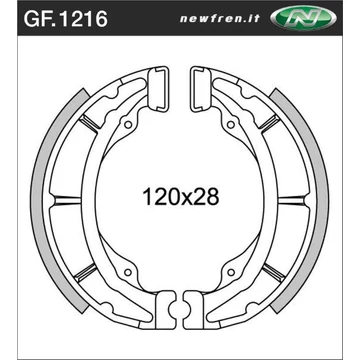 NEWFREN Fékpofa GF.1216