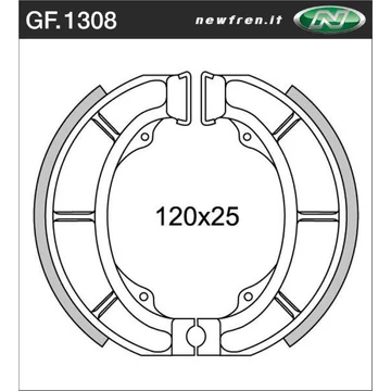 NEWFREN Fékpofa GF.1308