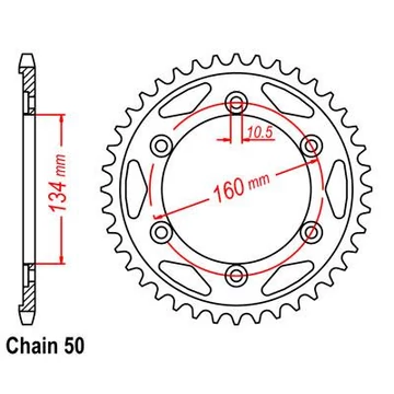 Hátsó Lánckerék LKS5635-41