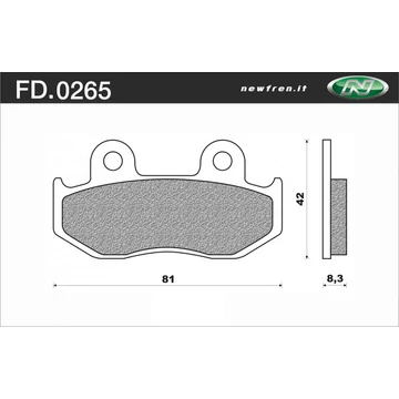 NEWFREN Fékbetét FD.0265