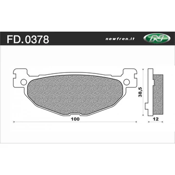 NEWFREN Fékbetét FD.0378BE