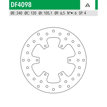 NEWFREN Féktárcsa DF.4098A