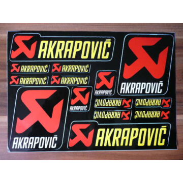 Motoros matrica szett AKRAPOVIC 01 (A4-es)