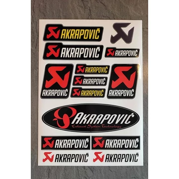 Motoros matrica szett AKRAPOVIC 02 (A4-es)