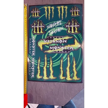 Motoros matrica szett Monster 01 (nagy, A3-as)