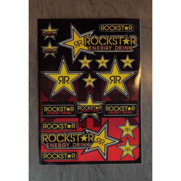 Motoros matrica szett RockStar 01 (A4-es)