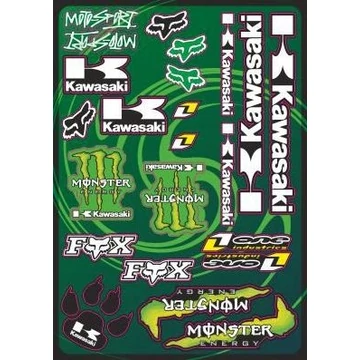 Motoros matrica szett KAWASAKI 01 (A4-es)