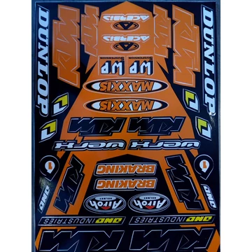 Motoros matrica szett KTM 04 (A4-es)