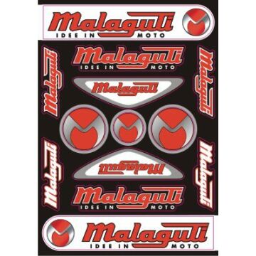 Motoros matrica szett MALAGUTI 02 (A4-es)