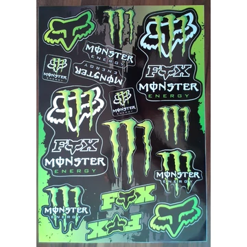Motoros matrica szett MONSTER 02 (A4-es)