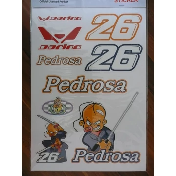Motoros matrica szett PEDROSA 01 (A4-es)