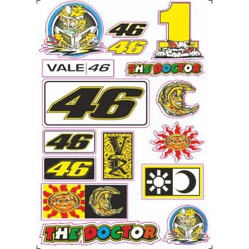 Motoros matrica szett ROSSI 01 (A4-es)