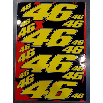 Motoros matrica szett ROSSI 03 (A4-es)