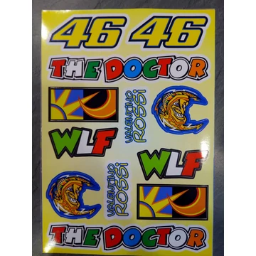 Motoros matrica szett ROSSI 05 (A4-es)