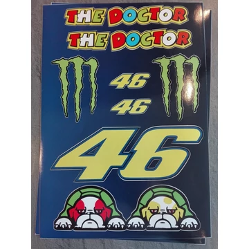 Motoros matrica szett ROSSI 06 (A4-es)